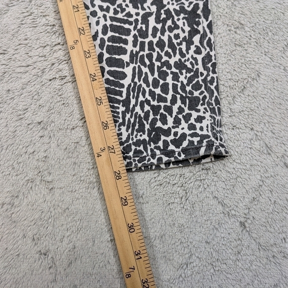 Frame Jeans Women's 27 White Black Animal Print Le High Rise Skinny 28” - Picture 7 of 9